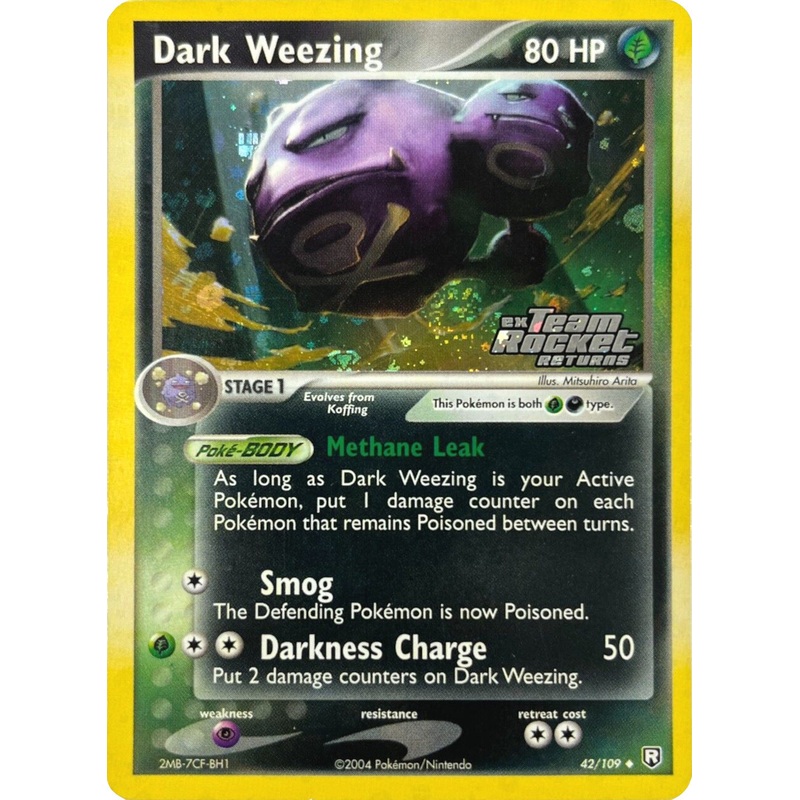 Dark Weezing (42/109) (Stamped) [EX: Team Rocket Returns]