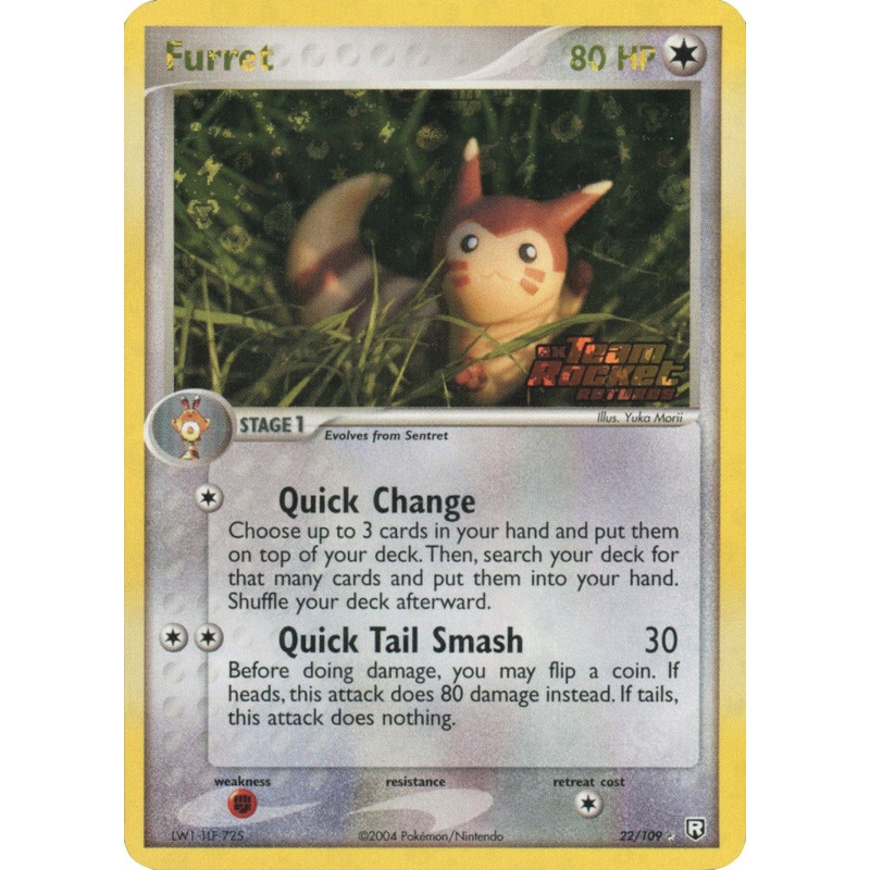 Furret (22/109) (Stamped) [EX: Team Rocket Returns]