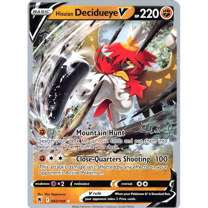 Hisuian Decidueye V (083/189) (ADP - Ondrej Skubal) [World Championships 2022]
