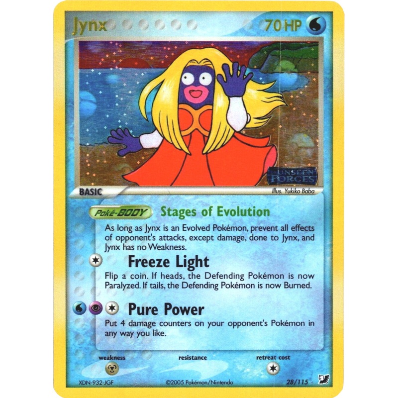 Jynx (28/115) (Stamped) [EX: Unseen Forces]