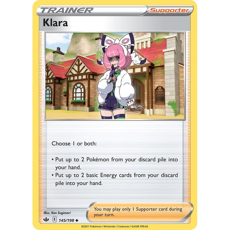 Klara (145/198) (Cosmos Foil) [Sword & Shield: Chilling Reign]