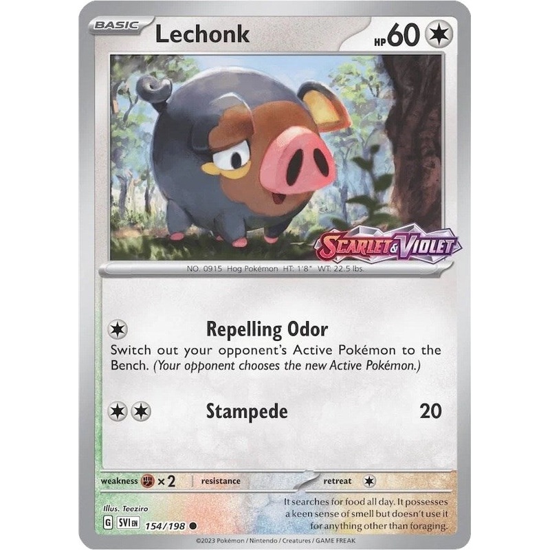 Lechonk (154/198) (Store Promo) [Scarlet & Violet: Black Star Promos]