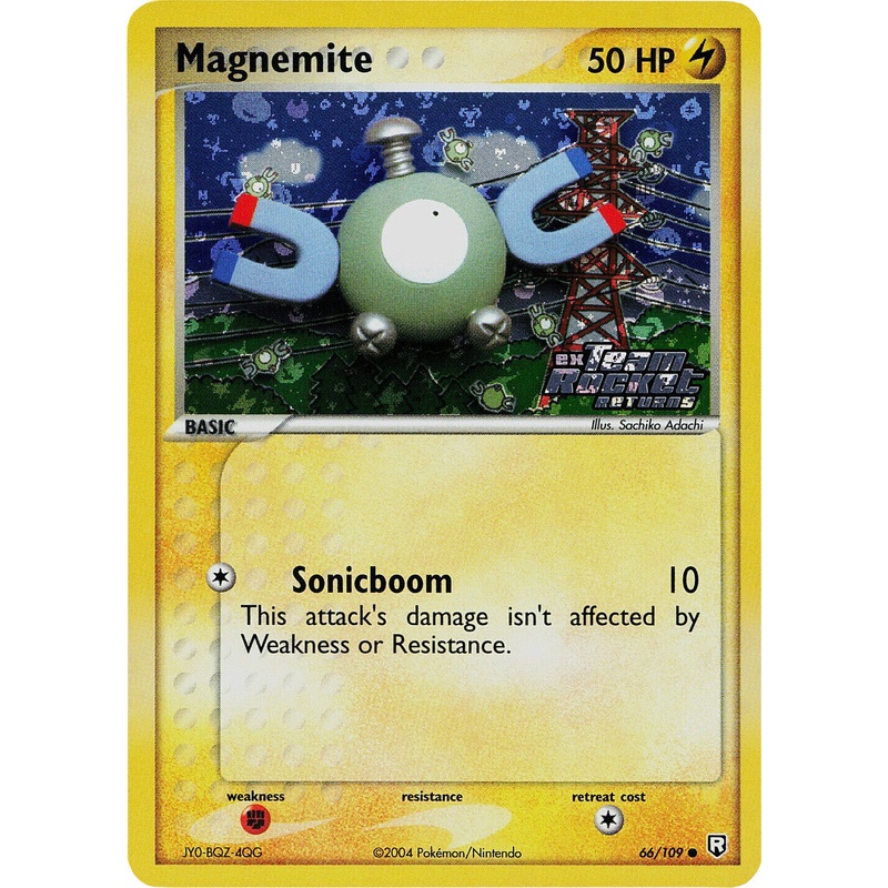 Magnemite - 66/109 - Stamped - EX: Team Rocket Returns