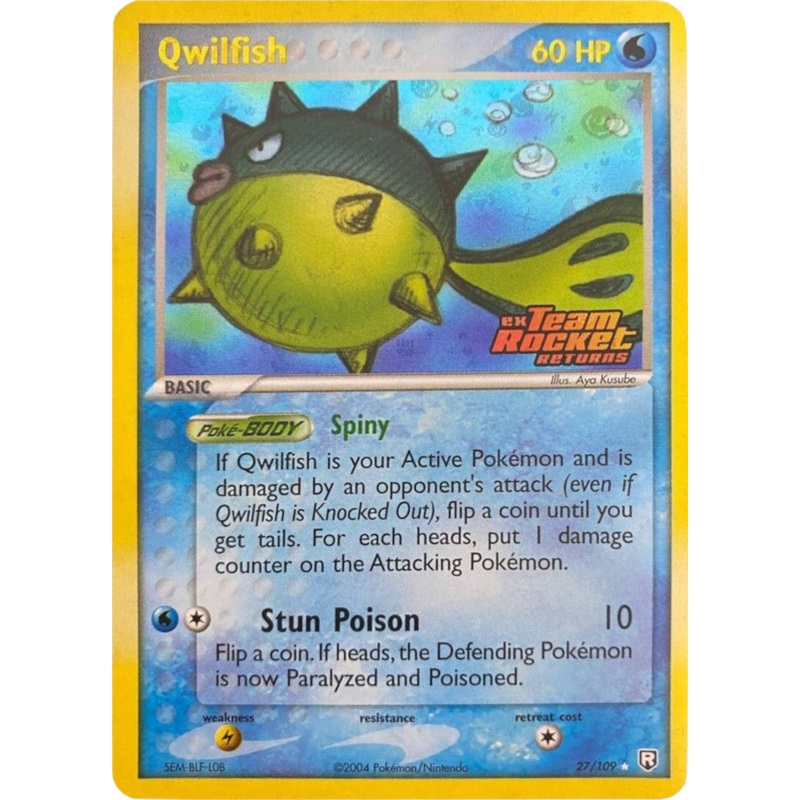 Qwilfish (27/109) (Stamped) [EX: Team Rocket Returns]