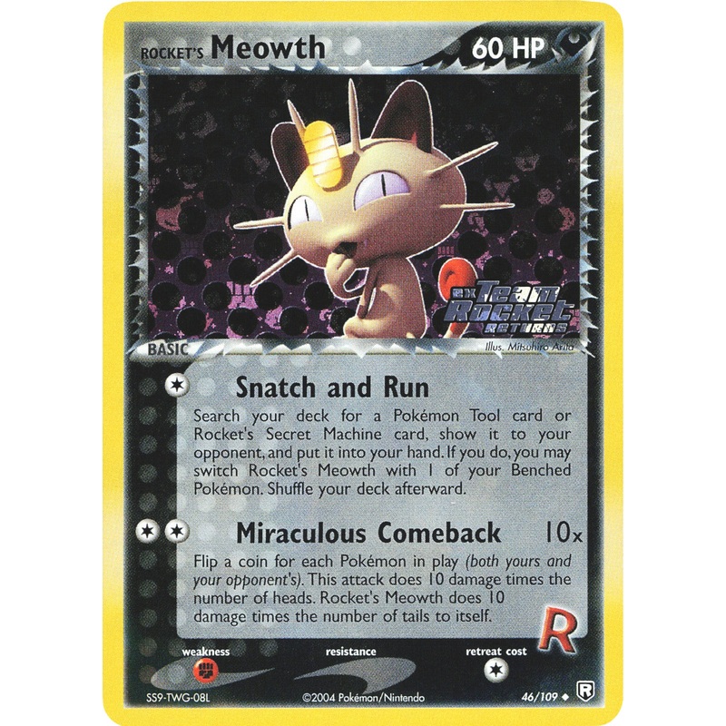 Rocket's Meowth (46/109) (Stamped) [EX: Team Rocket Returns]