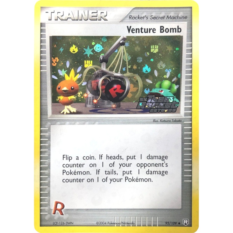 Venture Bomb (93/109) (Stamped) [EX: Team Rocket Returns]