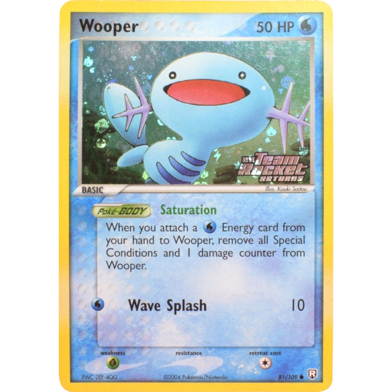 Wooper (81/109) (Stamped) [EX: Team Rocket Returns]