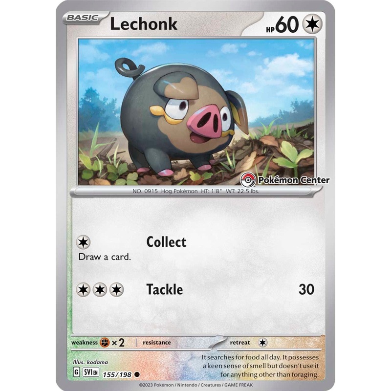 Lechonk (155/198) (Pokemon Center Exclusive) [Scarlet & Violet: Base Set]