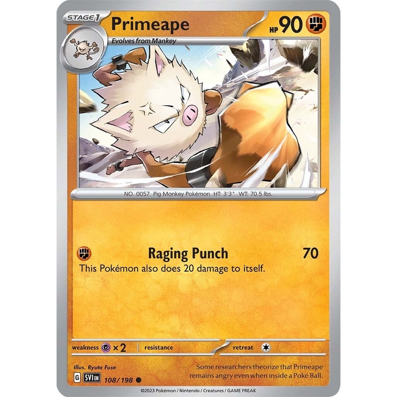 Primeape (108/198) [Scarlet & Violet: Base Set]