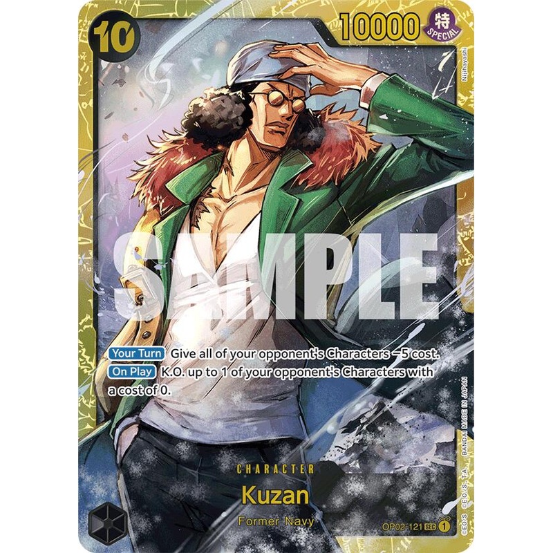Kuzan (OP02-121) (Reprint) [Premium Booster -The Best-]