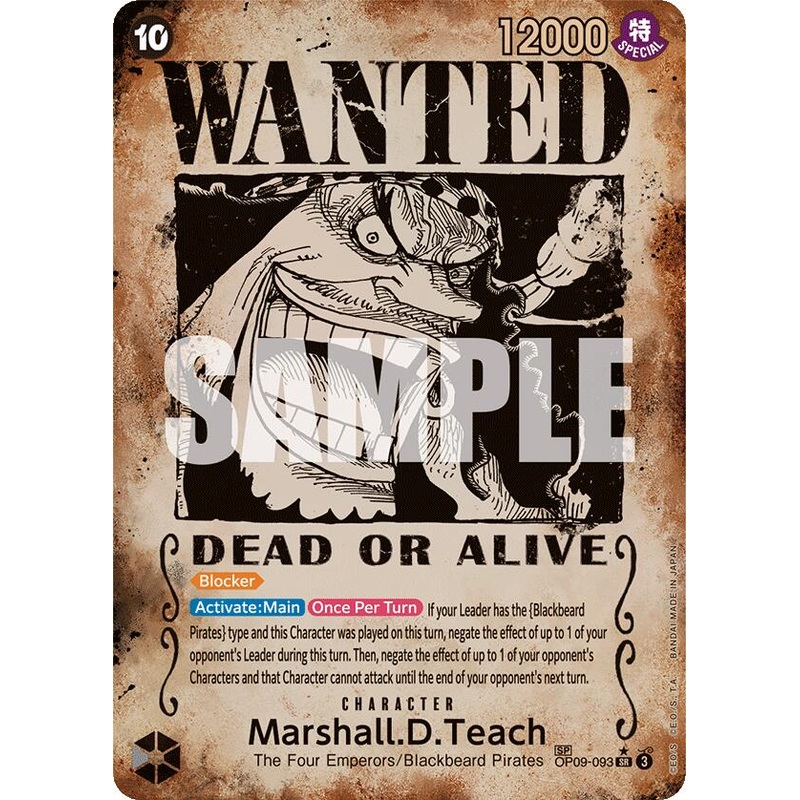 Marshall.D.Teach (Wanted Poster) [Emperors in the New World]