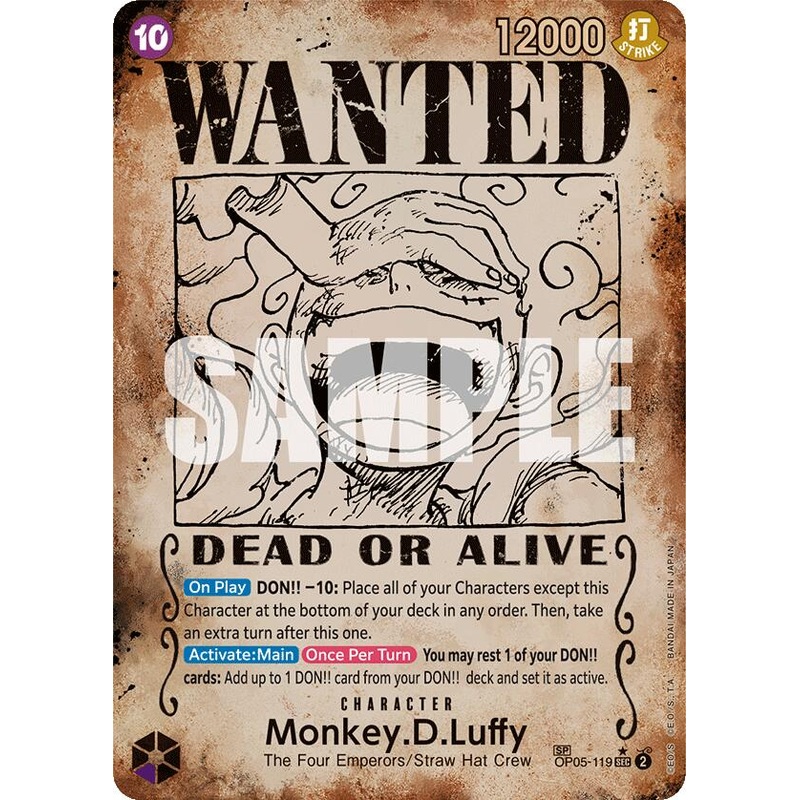 Monkey.D.Luffy (Wanted Poster) [Emperors in the New World]