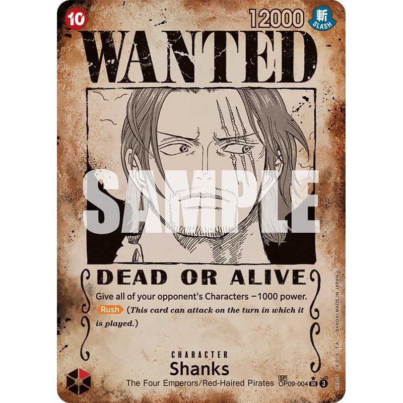 Shanks (Wanted Poster) [Emperors in the New World]