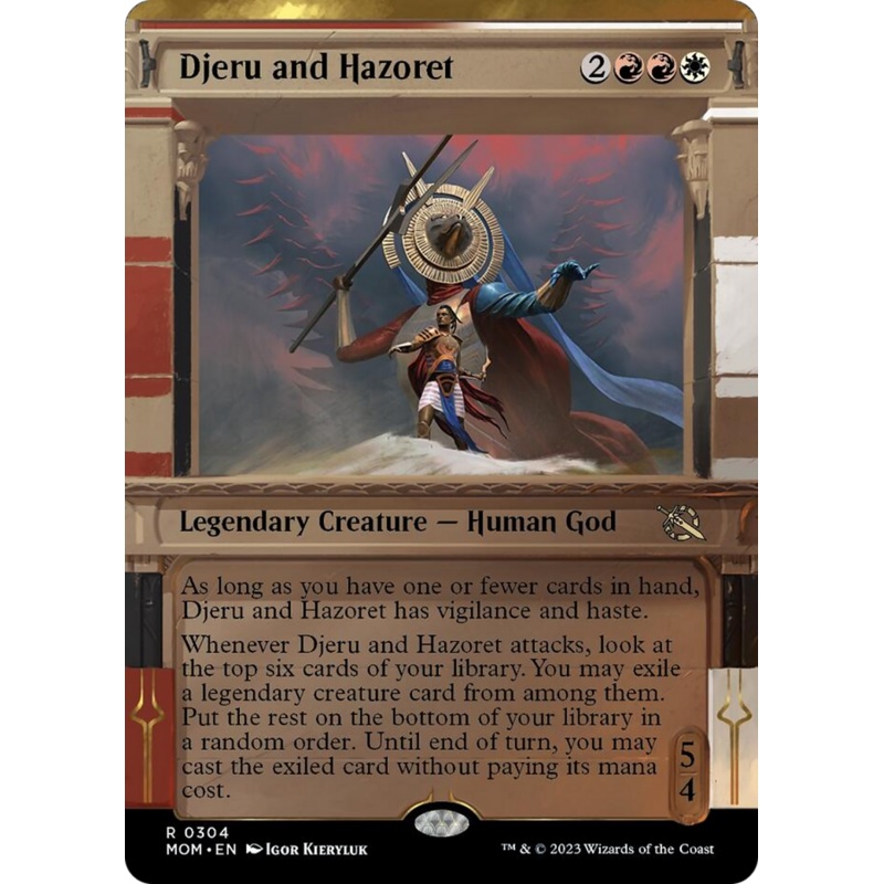 Djeru and Hazoret (Showcase Planar Booster Fun) [March of the Machine]