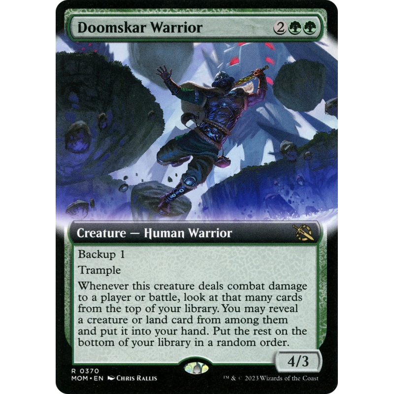 Doomskar Warrior (Extended Art) [March of the Machine]