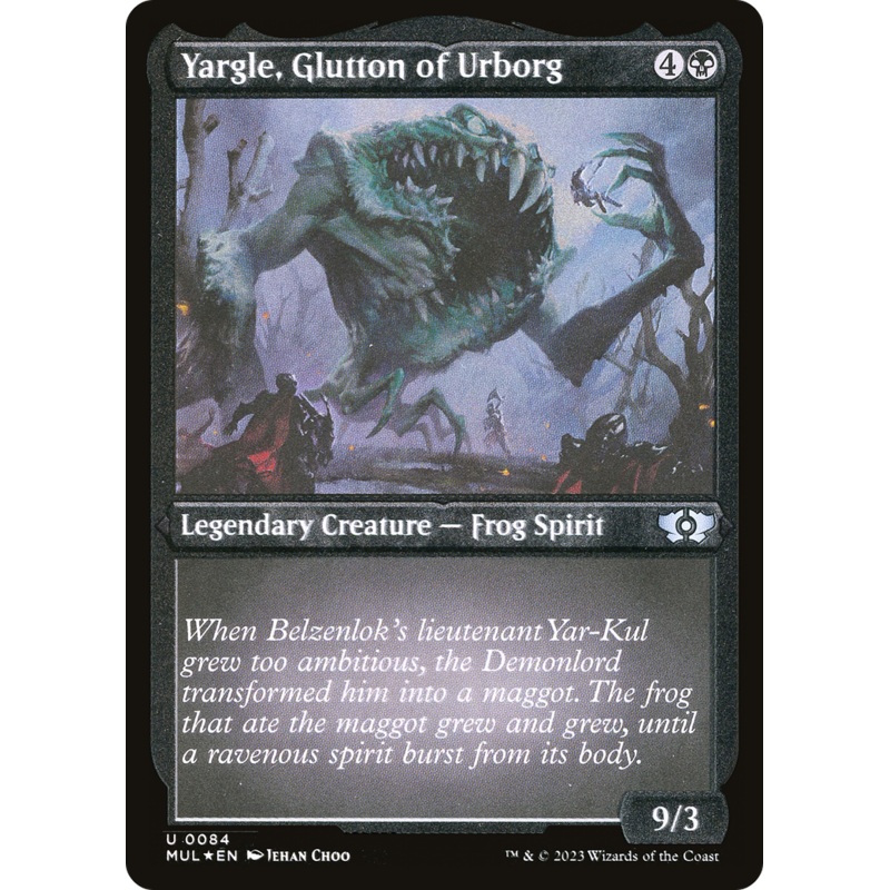 Yargle, Glutton of Urborg (Foil Etched) [Multiverse Legends]