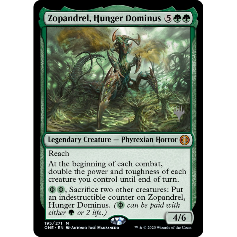 Zopandrel, Hunger Dominus (Promo Pack) [Phyrexia: All Will Be One Promos]