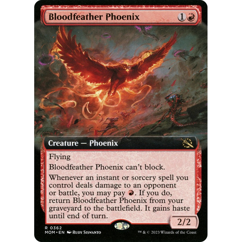 Bloodfeather Phoenix (Extended Art) [March of the Machine]