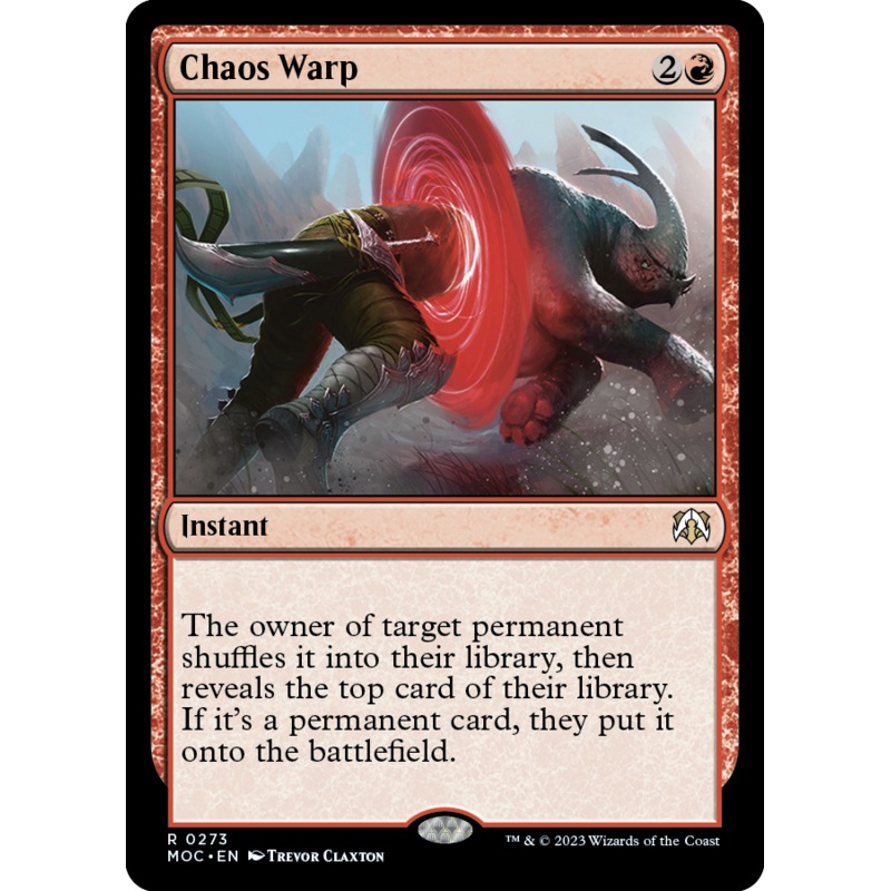 Chaos Warp [March of the Machine Commander]