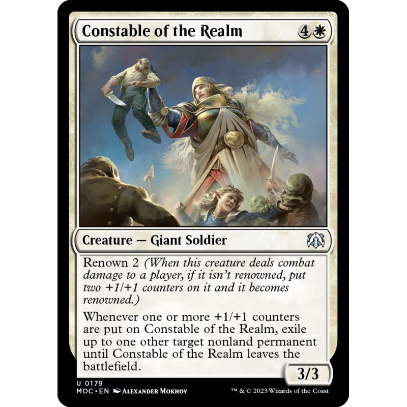 Constable of the Realm [March of the Machine Commander]