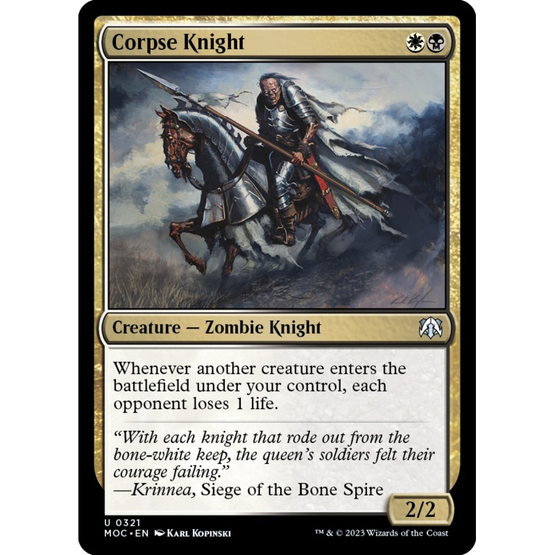 Corpse Knight [March of the Machine Commander]