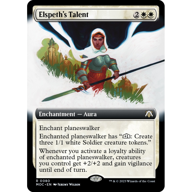 Elspeth's Talent (Extended Art) [March of the Machine Commander]