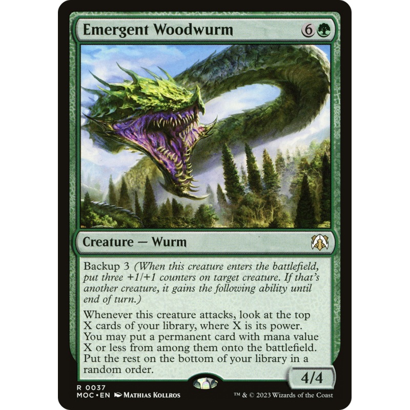 Emergent Woodwurm [March of the Machine Commander]