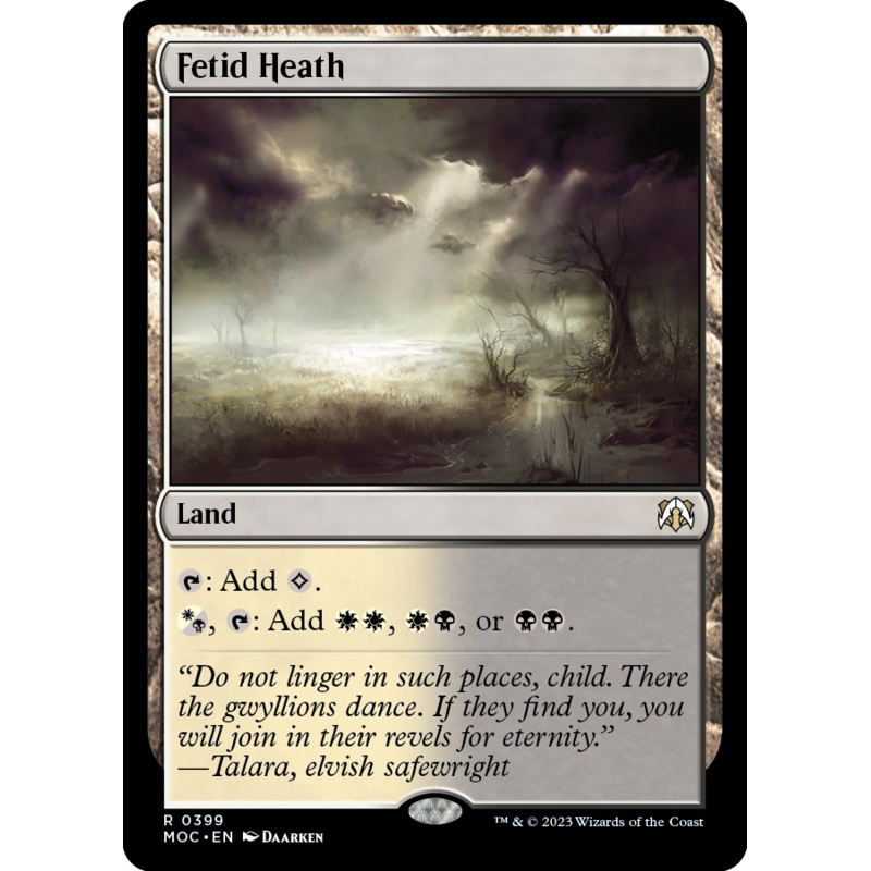 Fetid Heath [March of the Machine Commander]