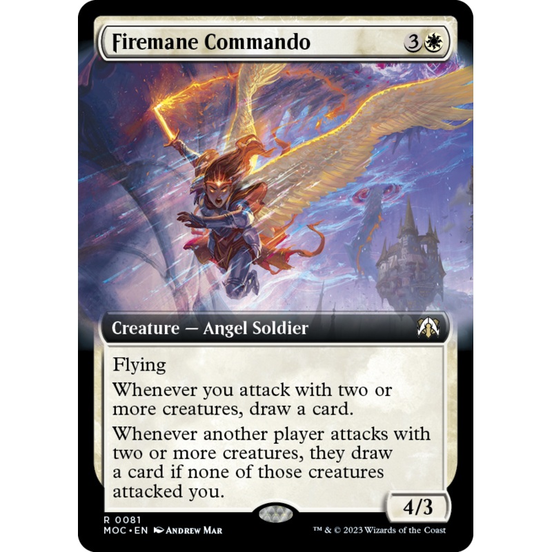 Firemane Commando (Extended Art) [March of the Machine Commander]
