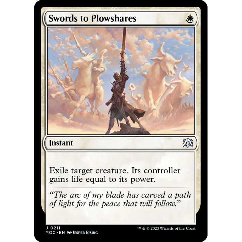 Swords to Plowshares [March of the Machine Commander]