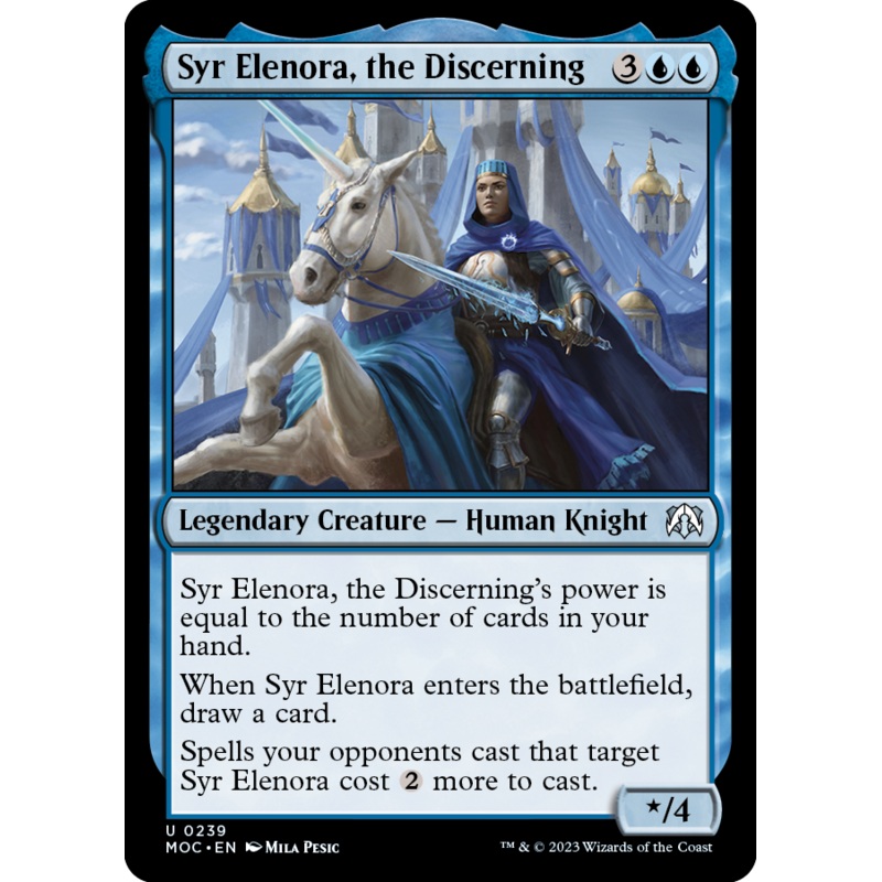 Syr Elenora, the Discerning [March of the Machine Commander]