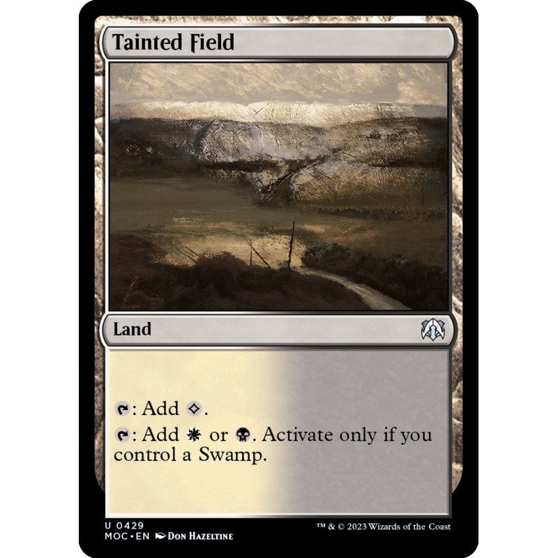 Tainted Field [March of the Machine Commander]