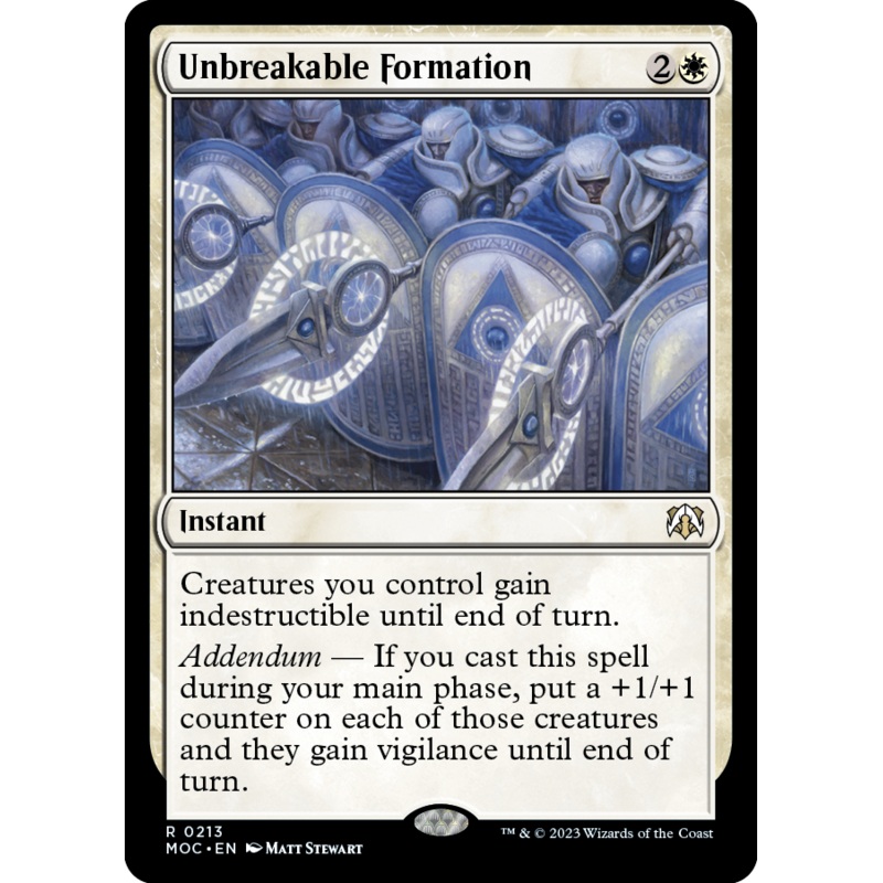Unbreakable Formation [March of the Machine Commander]