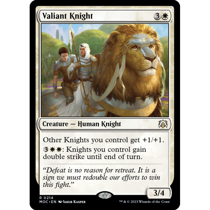Valiant Knight [March of the Machine Commander]