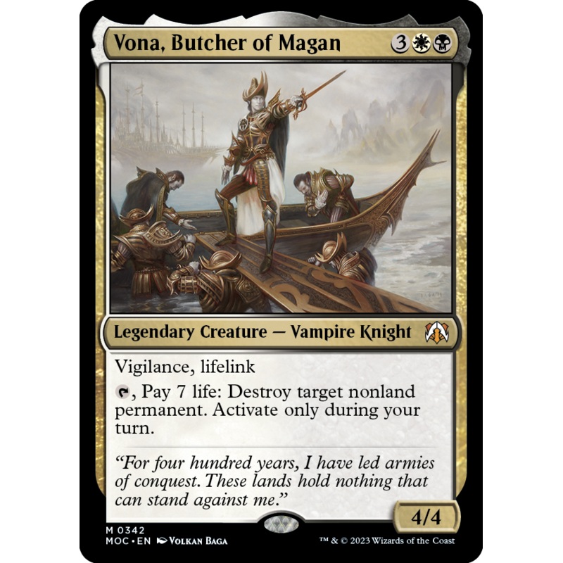 Vona, Butcher of Magan [March of the Machine Commander]