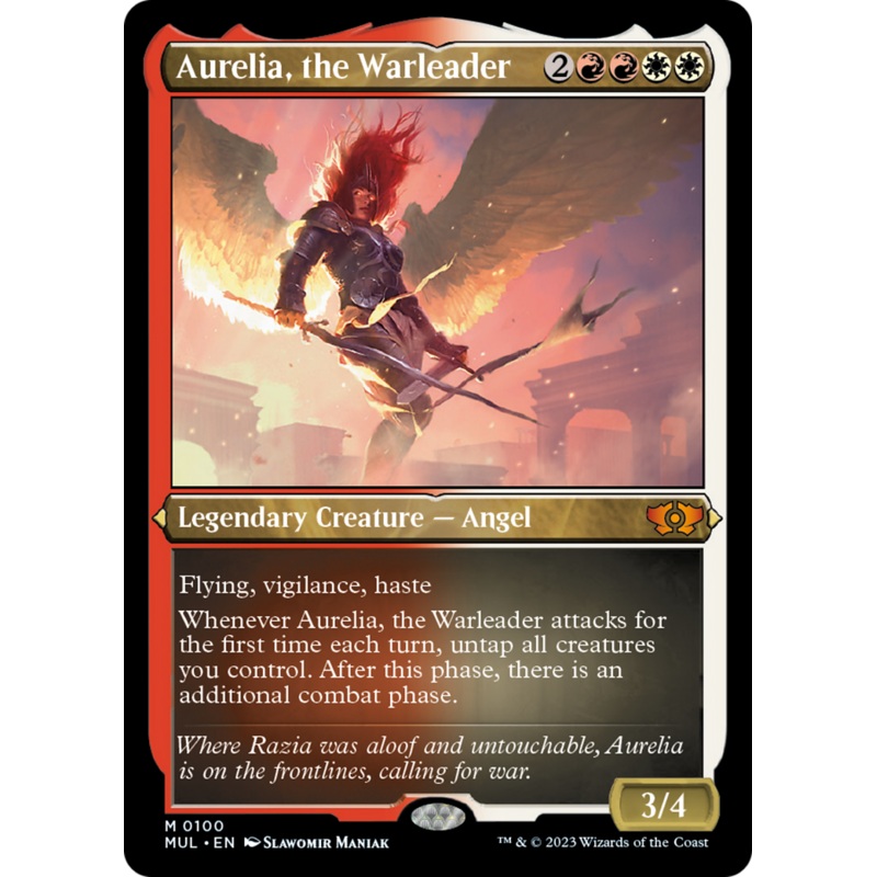 Aurelia, the Warleader (Foil Etched) [Multiverse Legends]
