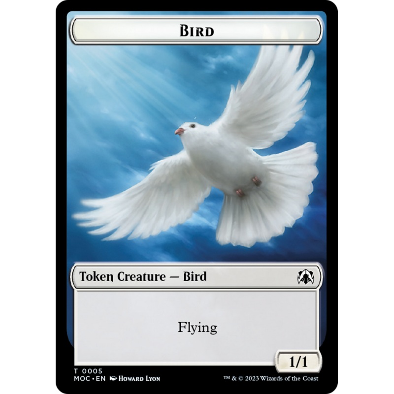 Bird // Kobolds of Kher Keep Double-Sided Token [March of the Machine Commander Tokens]