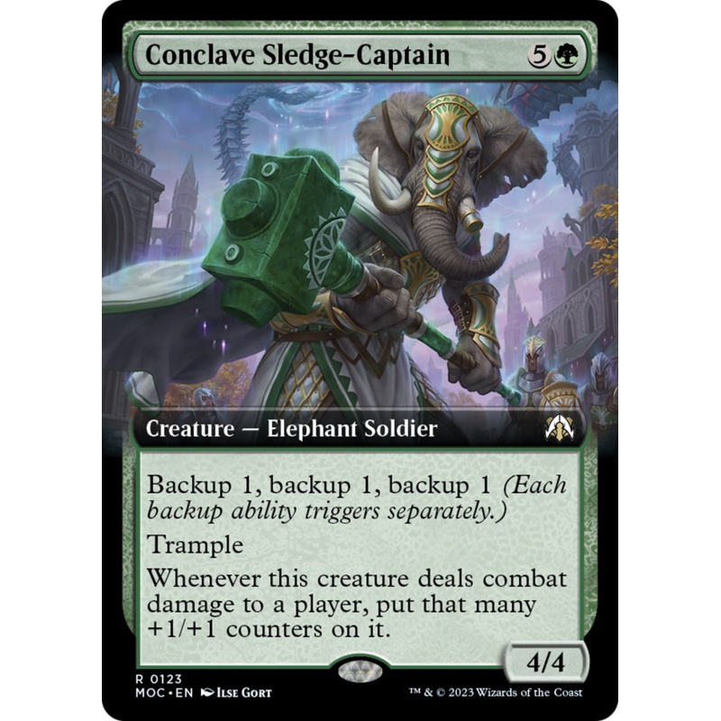 Conclave Sledge-Captain (Extended Art) [March of the Machine Commander]