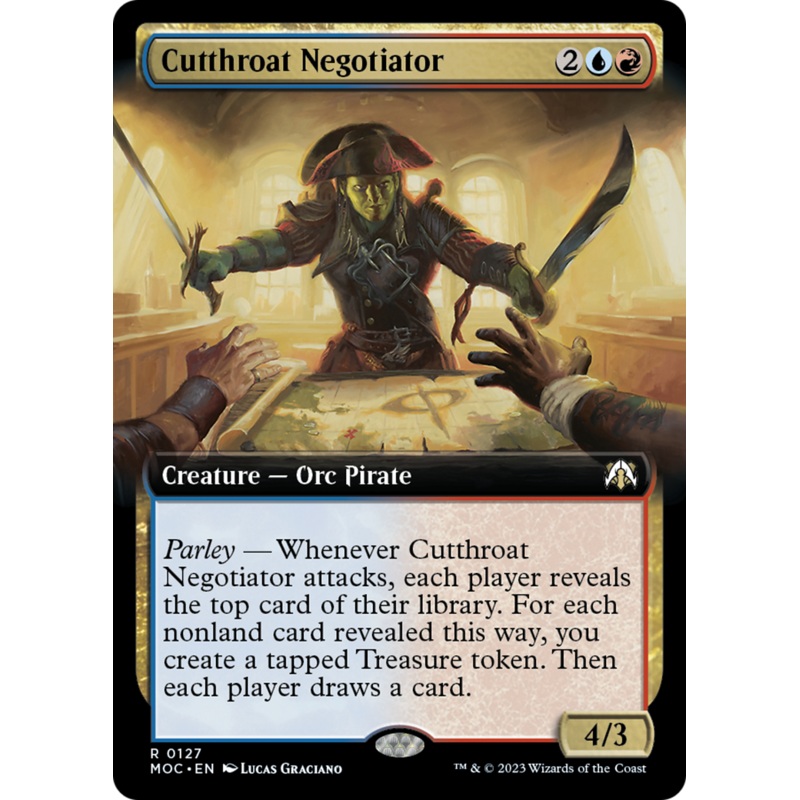 Cutthroat Negotiator (Extended Art) [March of the Machine Commander]