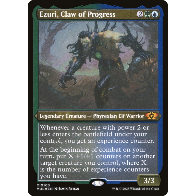 Ezuri, Claw of Progress (Foil Etched) [Multiverse Legends]