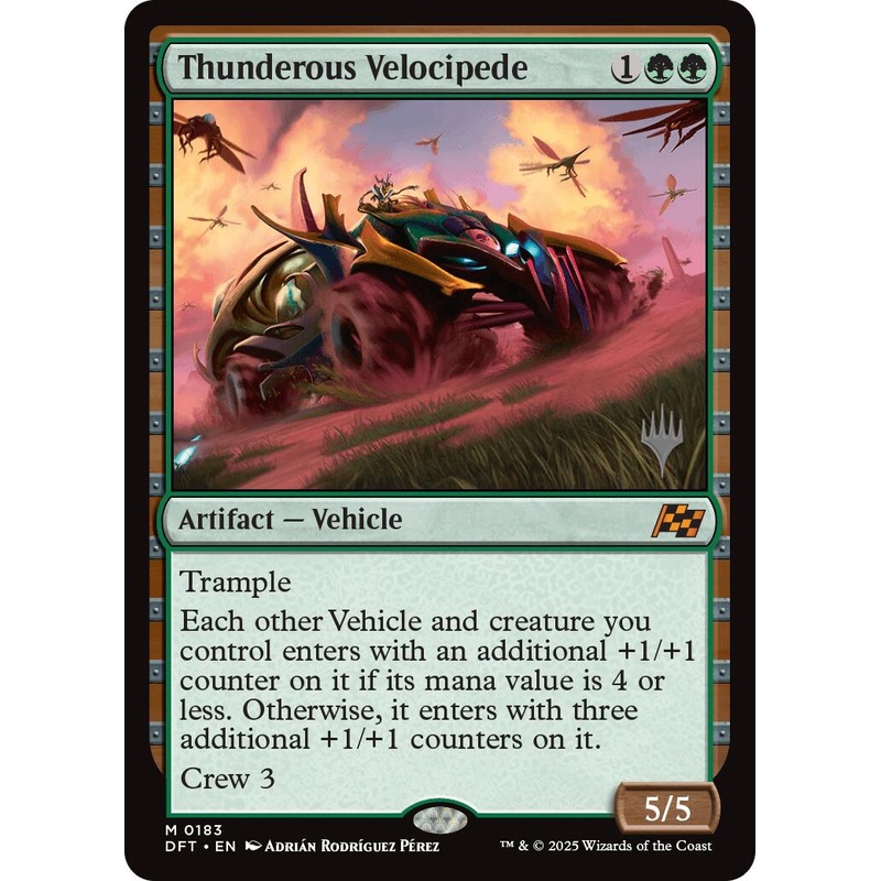Thunderous Velocipede (Promo Pack) [Aetherdrift Promos]