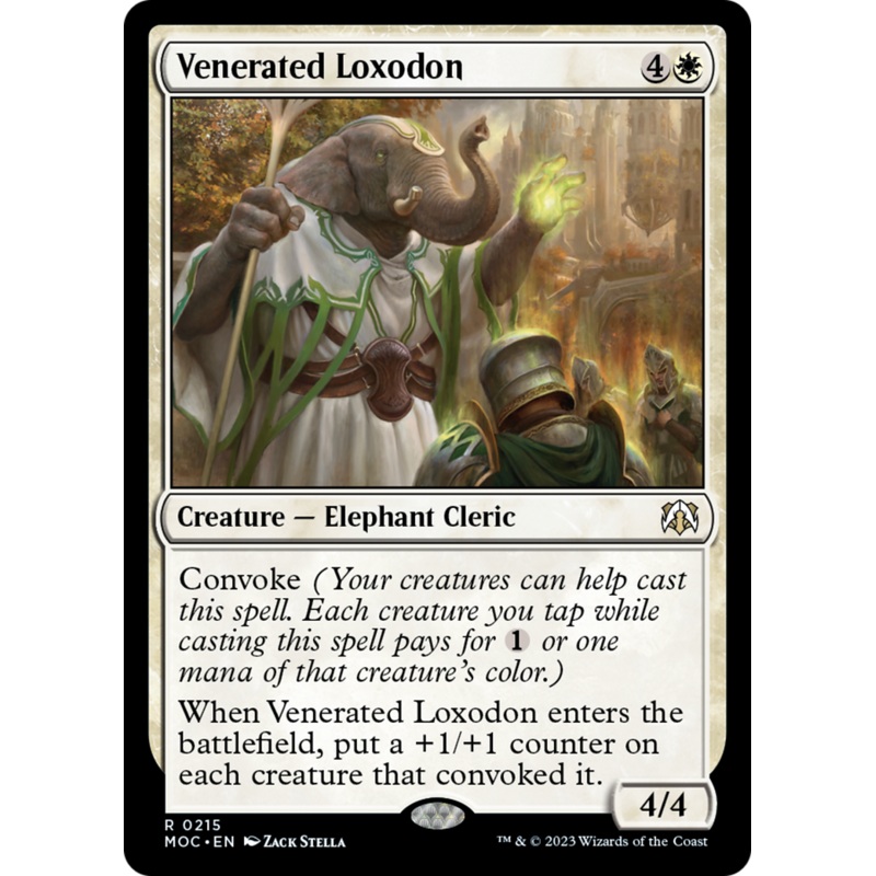 Venerated Loxodon [March of the Machine Commander]