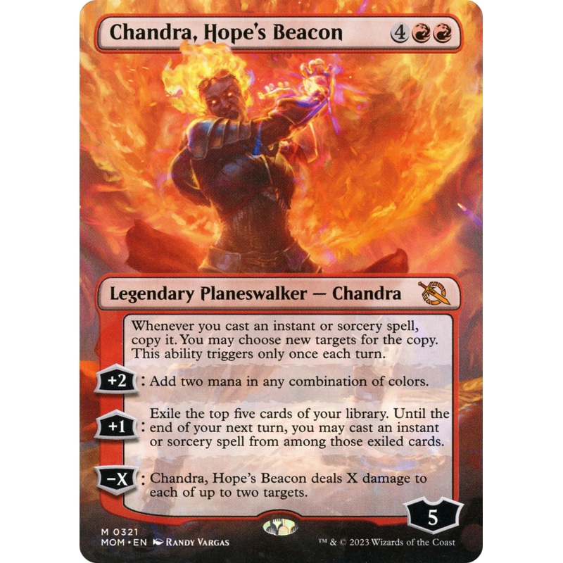 Chandra, Hope's Beacon (Borderless Alternate Art) [March of the Machine]