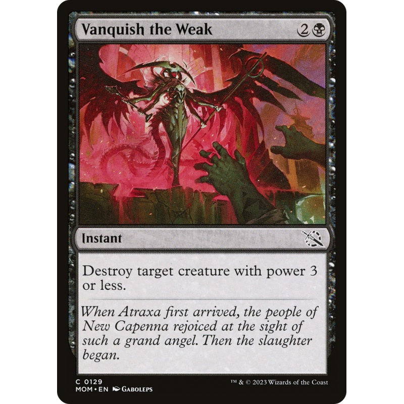 Vanquish the Weak [March of the Machine]