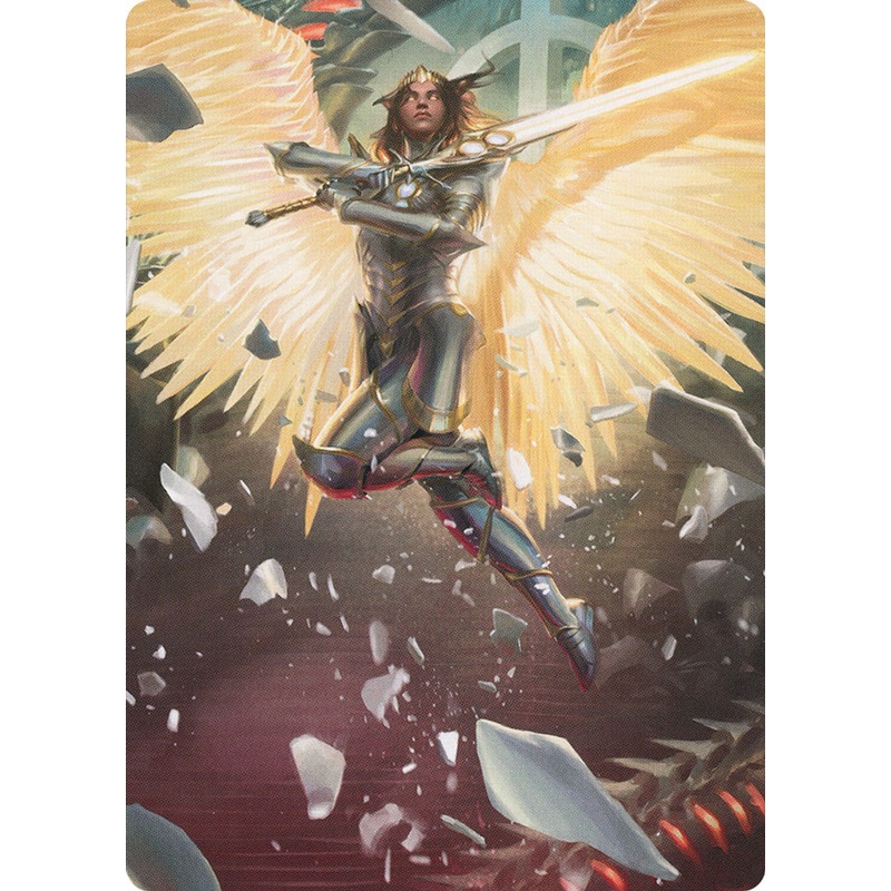 Archangel Elspeth Art Card [March of the Machine Art Series]