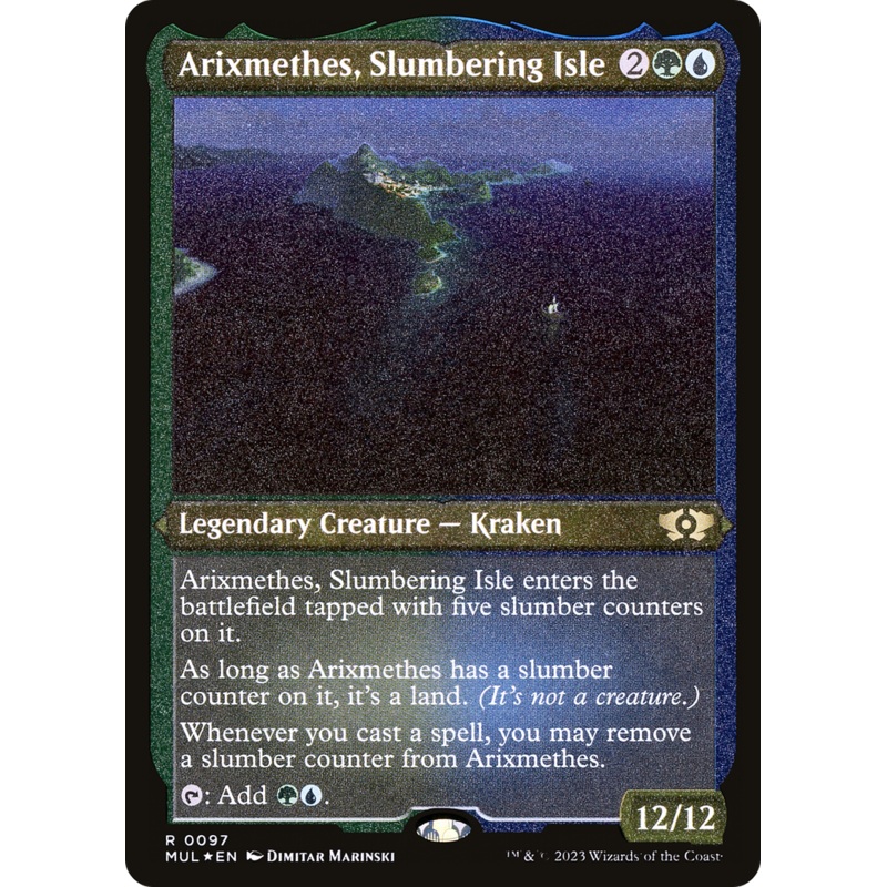 Arixmethes, Slumbering Isle (Foil Etched) [Multiverse Legends]
