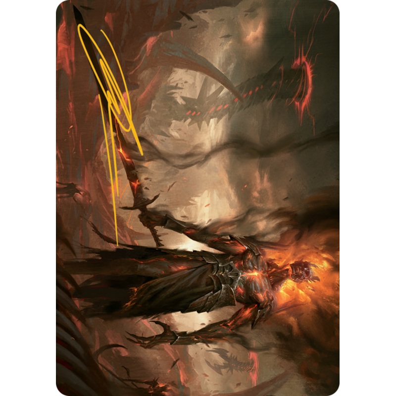 Ashen Reaper Art Card (Gold-Stamped Signature) [March of the Machine Art Series]