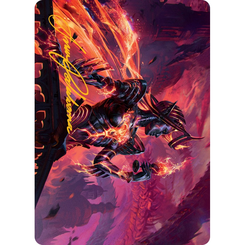 Ayara, Furnace Queen Art Card (Gold-Stamped Signature) [March of the Machine Art Series]