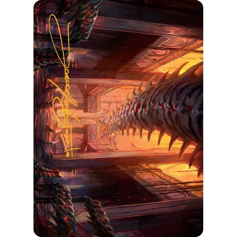 Bloodfell Caves Art Card (Gold-Stamped Signature) [March of the Machine Art Series]