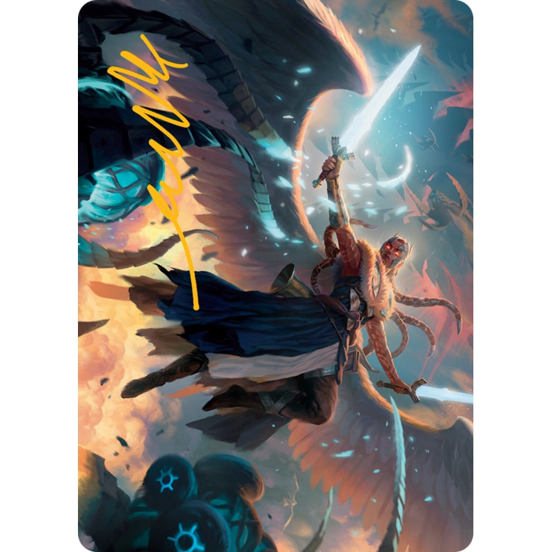 Boon-Bringer Valkyrie Art Card (Gold-Stamped Signature) [March of the Machine Art Series]